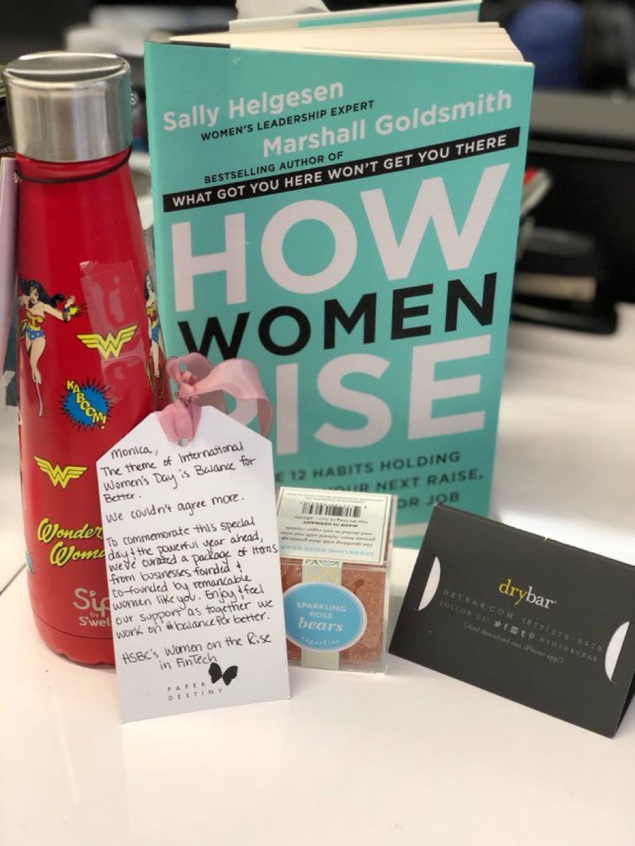 MonicaLonng's tweet photo. Keeping the #IWD2019 celebration rolling with goodies from companies started by women. Thank you for the reminder of the power of female entrepreneurs, @HSBC_US! #BalanceforBetter https://t.co/Yqv7wARhWf