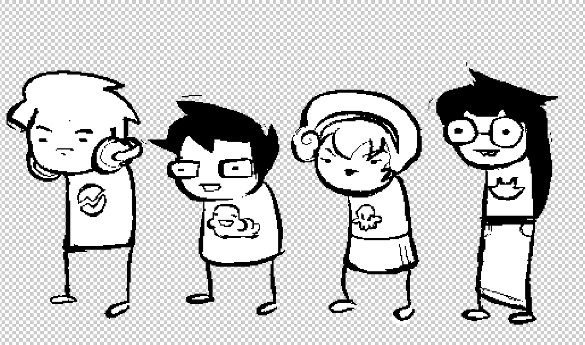 ILOVEVAMOLA's tweet photo. these are my problem sleuth oc's its a group of kids and they play a game that like ends the world https://t.co/fDL3TZIvEd