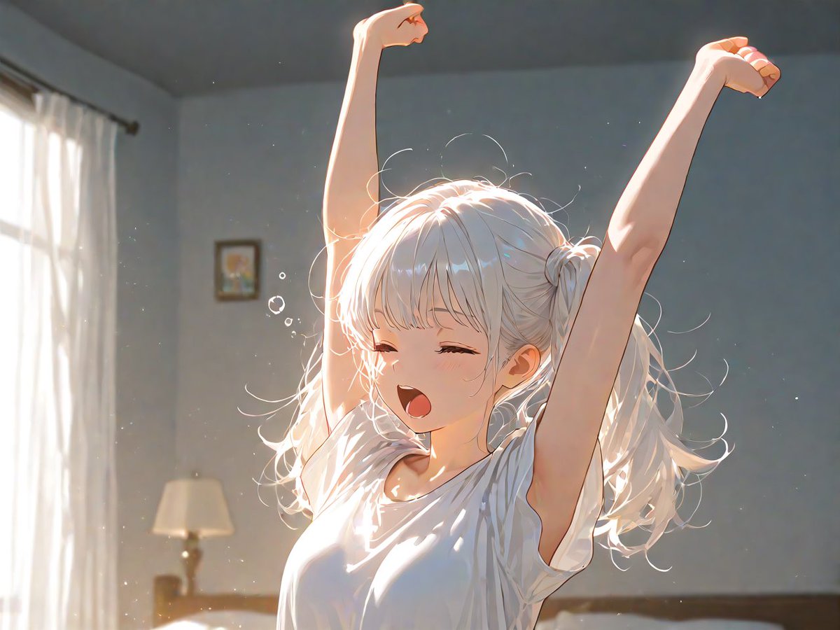 shiro_chlo's tweet photo. 『ん〜ヾ(●>_<●)ﾉ-
おはようございますです(◍´꒳`◍)🌙🤍』
#AIart️️️️️️️️️️️️️️️️️️️️️️️️️️️️️️️️️️️️️️️️️️️️️️️️️️️ #AIイラスト
#オリキャラ #秋月しろえ https://t.co/Acm0dkSxRn