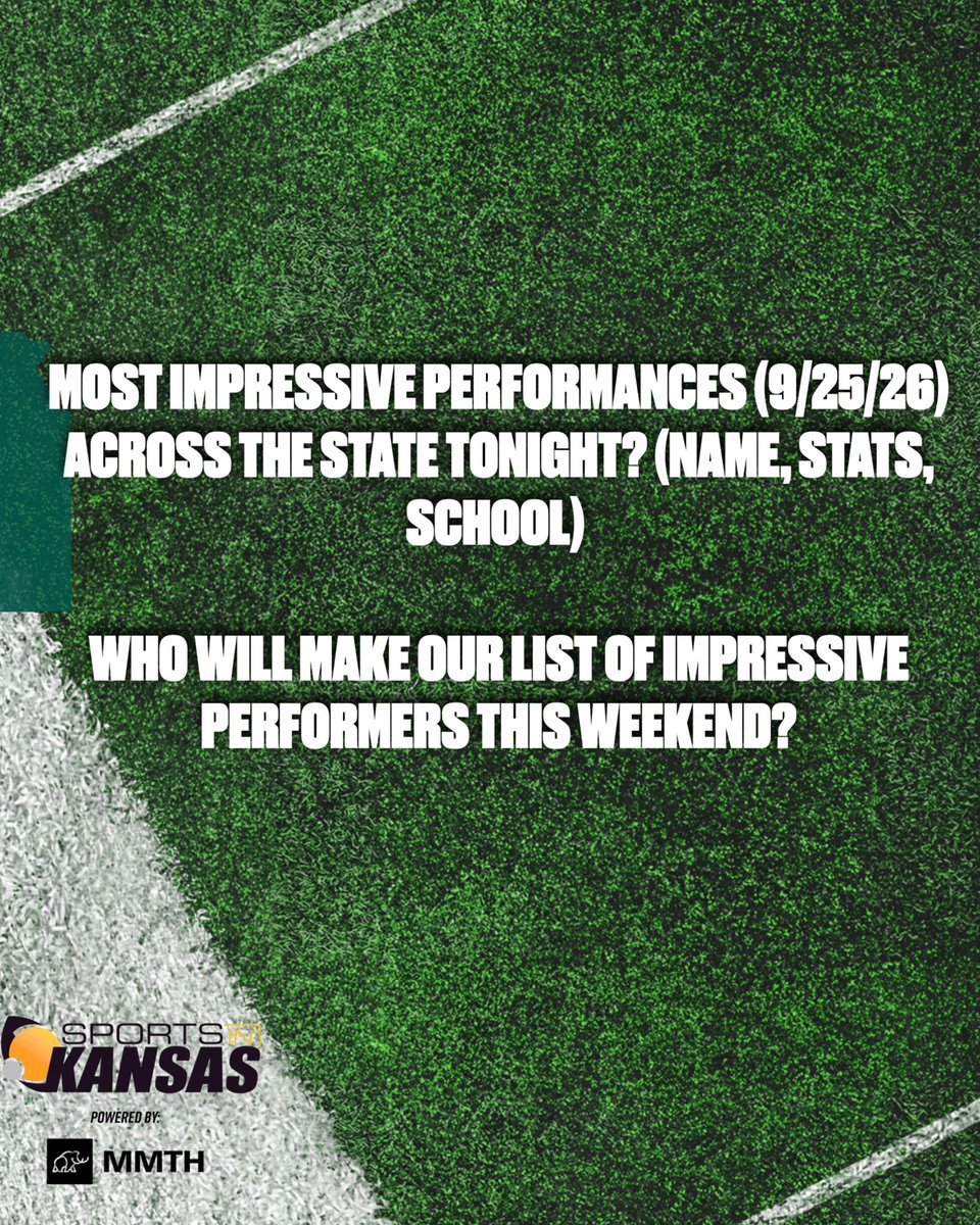 sportsinkansas's tweet photo. Who should make our top performance list for the week? ⬇️⬇️ #sportsinkansas https://t.co/x4qbAqtYM5