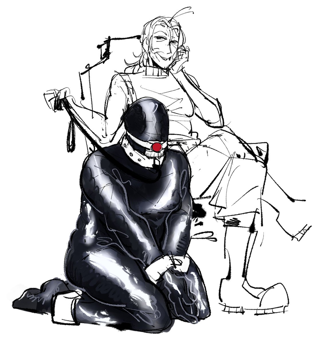 pervertrez's tweet photo. gimp city with a beautiful femdom https://t.co/SzTvk0MhXG
