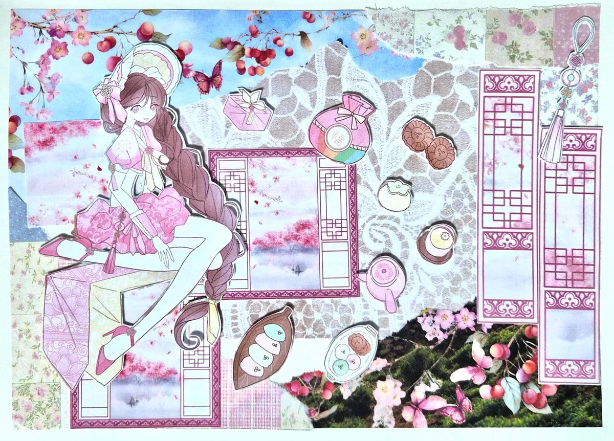 dakkugilog10689's tweet photo. 분홍 찻잔과 소녀 🌸 https://t.co/Nzci5aP1rf