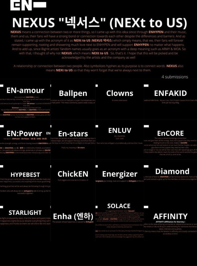 Enhagyy's tweet photo. Every day I’m thankful that enhypen chose engene as our fandom name, cuz imagine if we were called Enfakid, ChickEN, Energizer, Ballpen or Apostrophe 😭😭😭 https://t.co/tSY2x0Y1aj