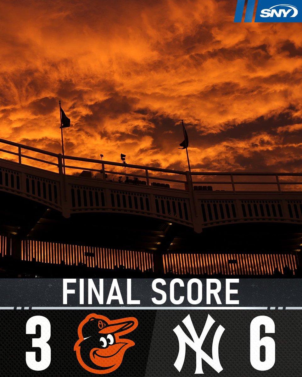 snyyankees's tweet photo. The Yankees take the nightcap of their doubleheader with the Orioles! https://t.co/imZWFK4pWd