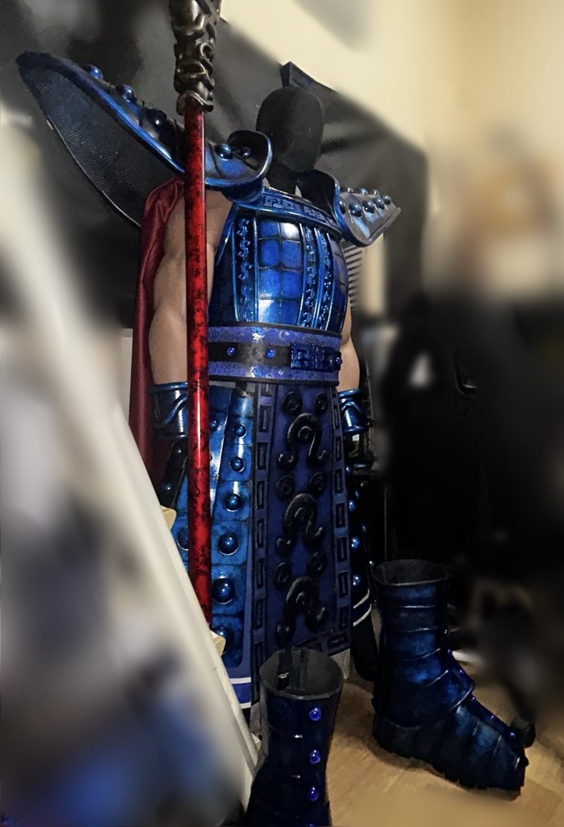 solomon_taisa's tweet photo. 王騎将軍の甲冑ほぼでけた‼️
来週から時間ある時にウィッグとヒゲしよーかなー😆 https://t.co/Dk2eYSpXmn