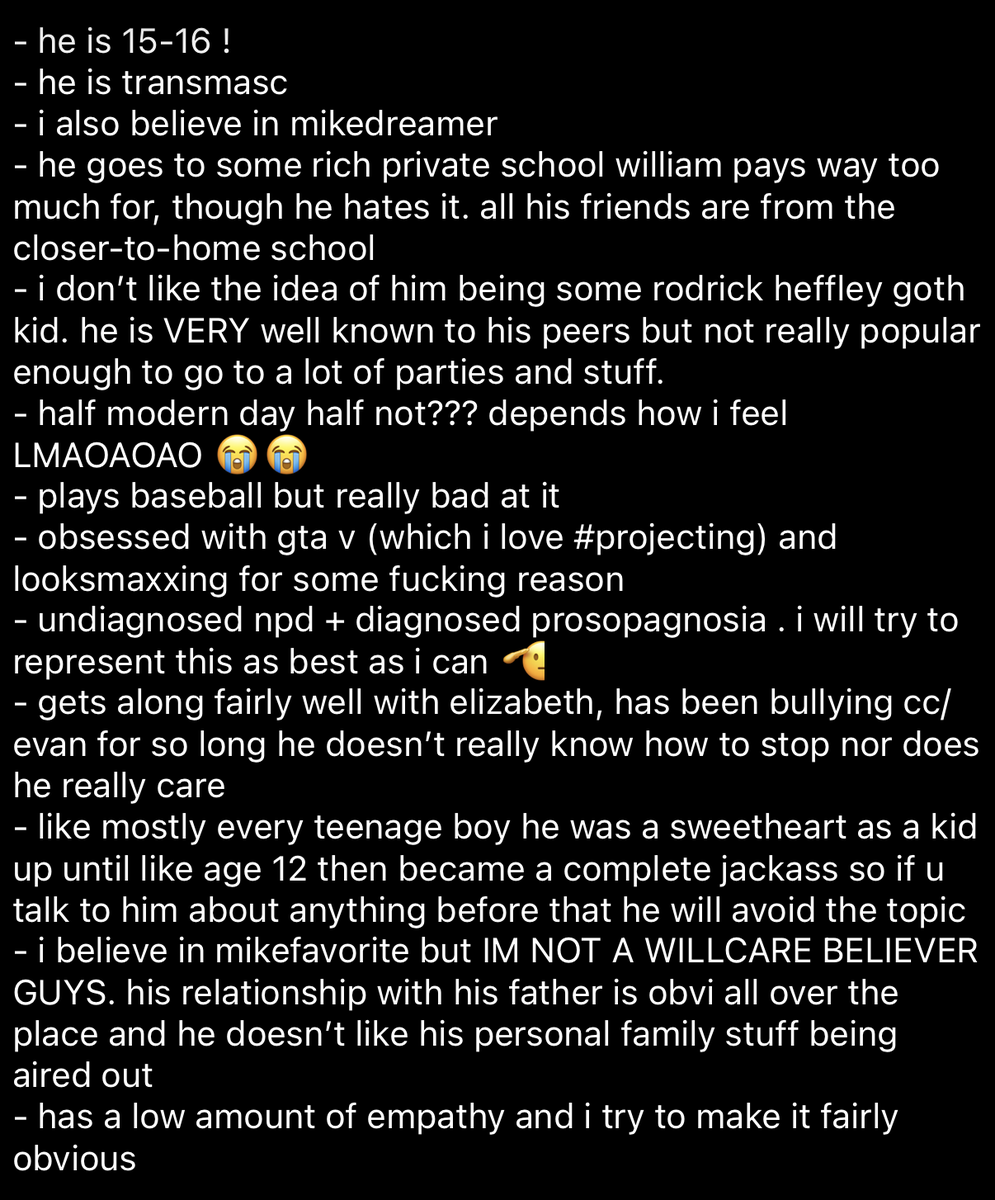 everyonegtfo's tweet photo. basic headcanons that i will often refer to https://t.co/qGdp2E33NR