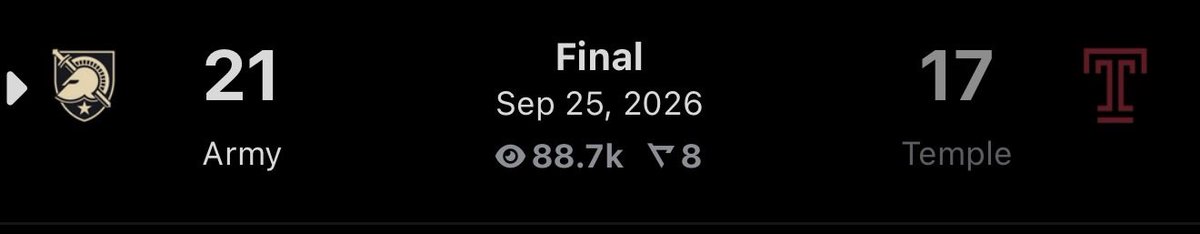 Thecoachcapper's tweet photo. 🚨 CASH ITTTTT! 🚨🏈

ARMY ML = CASHED ✅💰

The model gave us the edge and Army got the job done! 🫡

Another one in the green! 🟢🔥

🔬- @BetalyticsInc 

Who tailed?! 👀

#TheCoachCapper #CFB #CollegeFootball #SportsBetting #BettingTwitter #NCAAF #ArmyFootball #BettingEdge #CashIt