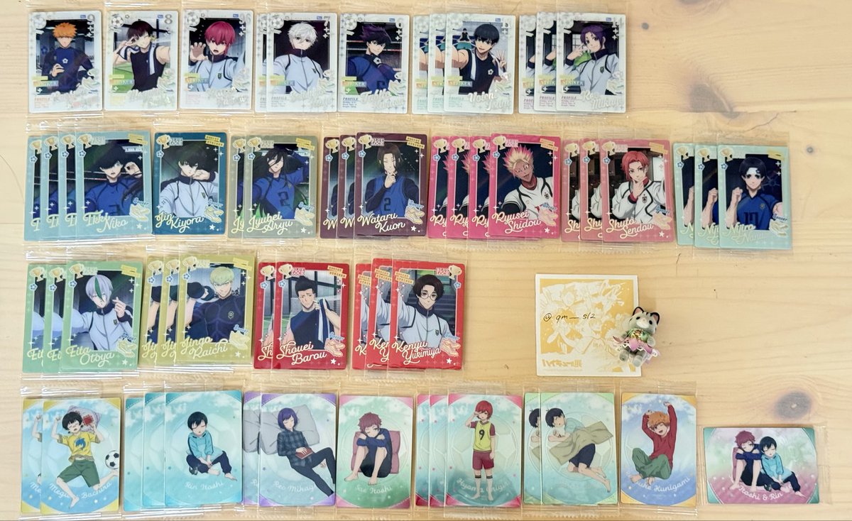 qm__sl2's tweet photo. 【交換】ブルーロック ウエハース6

譲▶︎國神 蜂楽 黒名 凪 烏 潔 玲王 二子 清羅 蟻生 久遠 士道 閃堂 七星 乙夜 雷市 馬狼 雪宮 凛 冴 千切 シークレット

求▶︎氷織

郵送交換希望
纏めての方優先いたします。

検索よりお気軽にお声がけ下さい🙇‍♀️ https://t.co/oiyw3yGnMD