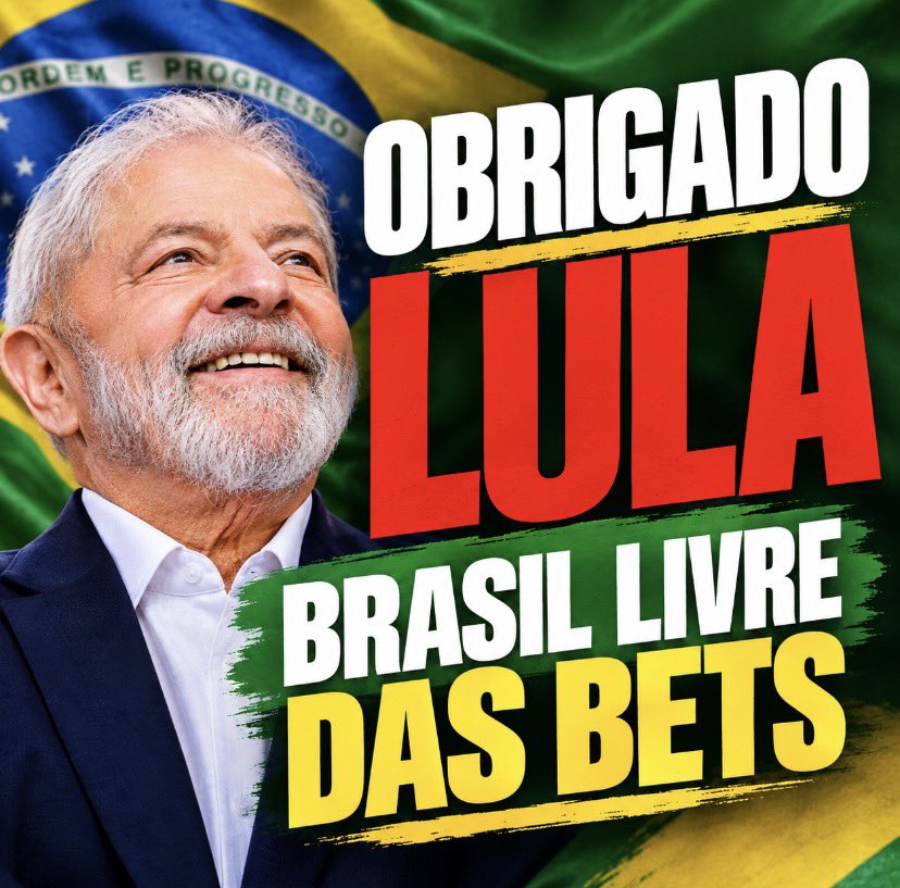 _dilmadebochada's tweet photo. OBRIGADO LULA
BRASIL LIVRE DAS BETS https://t.co/0PSCLumaUp