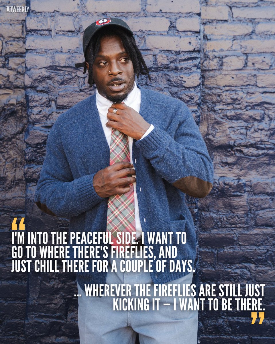 LAWeekly's tweet photo. Isaiah Rashad has spent the past decade being asked to explain who he is, where he fits and what comes next. These days, his answer is simpler: “I’m just a dude.”

In between legs touring his new album “It's Been Awful” he returns to Los Angeles for The Anniversary Show at YouTube Theater, next Tuesday, Sept. 29, honoring 10 years of his studio debut “The Sun’s Tirade” and celebrating over a decade of music, growth and devoted fans.

At 35, Rashad is continuing to figure out what he’s learned along the way. He talks about the pressure of being put on a pedestal, sobriety, fatherhood, Chattanooga, Los Angeles and the role of family in keeping him grounded.

He also explains why these days he’s more interested in making a table, cooking a meal or finding somewhere with fireflies than building a mythology around himself.

https://t.co/HCvIx1ovP7