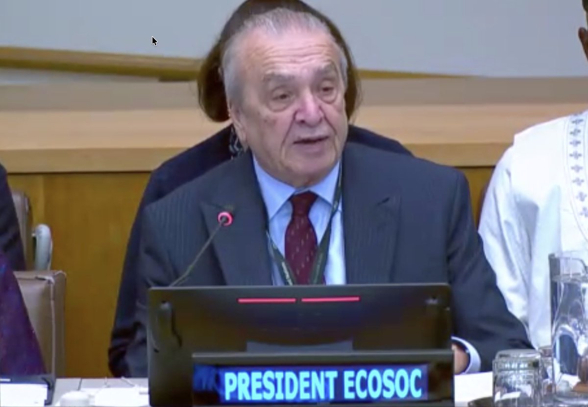 UNECOSOC's tweet photo. I delivered today an opening statement at the “High-level Meeting on Pandemic Prevention, Preparedness and Response.” I stressed that pandemics preparedness is crucial for advancing the #2030Agenda. It can advance progress across #SDGs, reduce inequalities and vulnerabilities. This calls for integrated and adequately financed action, with equity and sustained investment in resilient health systems, technology access, prevention and early warning. #GlobalGoals