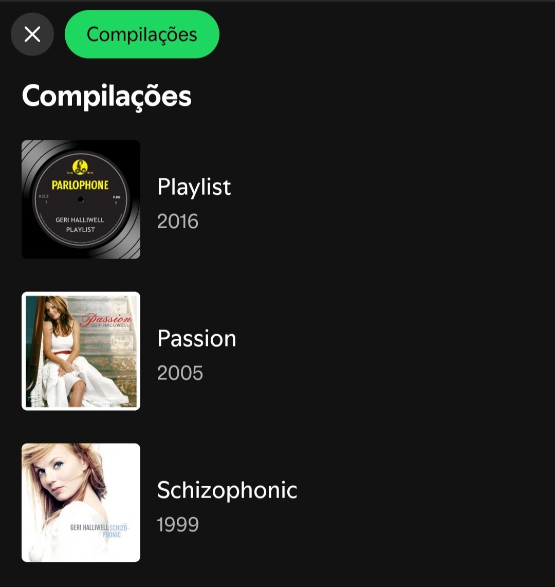 lookatgeri's tweet photo. Gente, o que aconteceu com a discografia da Geri no Spotify?

Schizophonic e Passion simplesmente saíram da categoria Álbuns e agora aparecem como Compilações, enquanto Scream If You Wanna Go Faster continua no lugar certo.

@parlophone @warnerrecords e @Spotify como podem corrigir essa questão? 

A discografia da nossa Ginger merece ficar organizadinha!

Vamos dar RT e cobrar eles! Ajudem, pessoal! #GeriHalliwell #Schizophonic #Passion