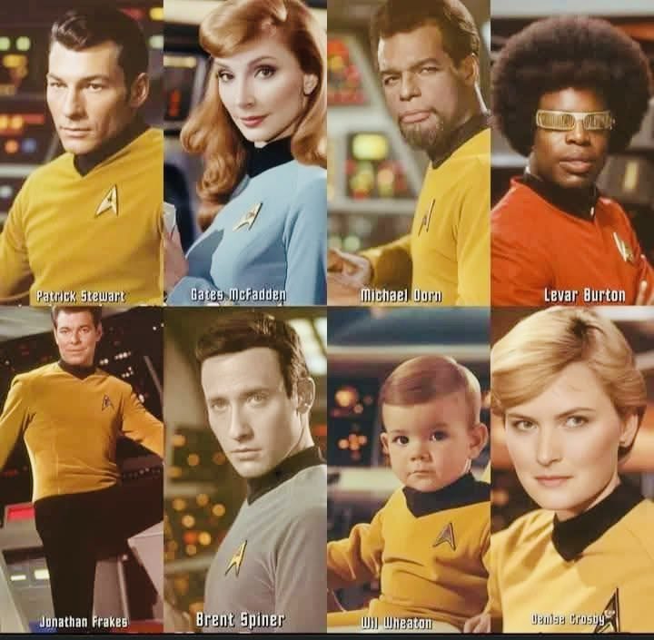 AdamStiebing's tweet photo. If the TNG cast were in star trek tos https://t.co/NAVZ4iDnW9