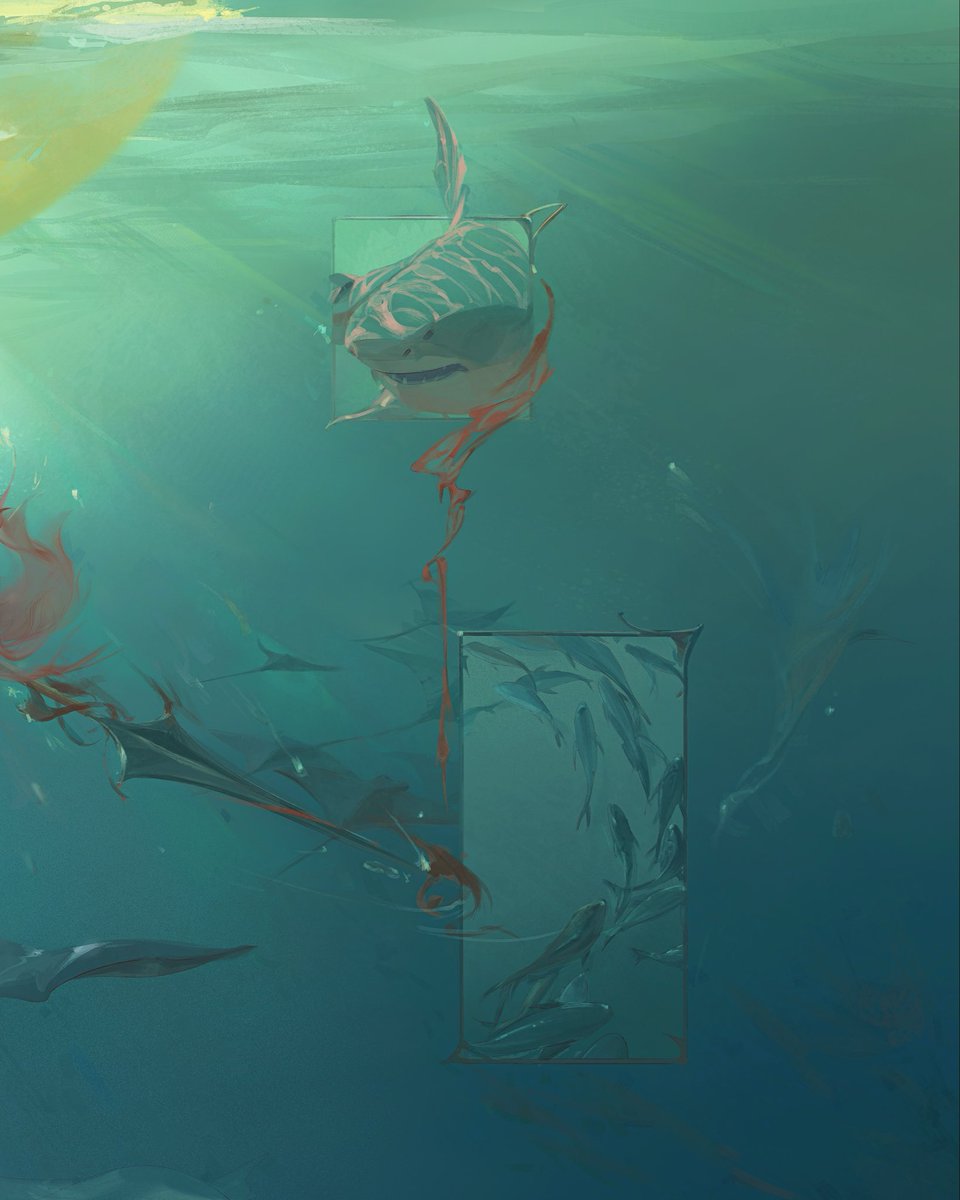 cheriwang1888's tweet photo. #oc The painting is called Sashimi. https://t.co/qrX3wtyCOQ