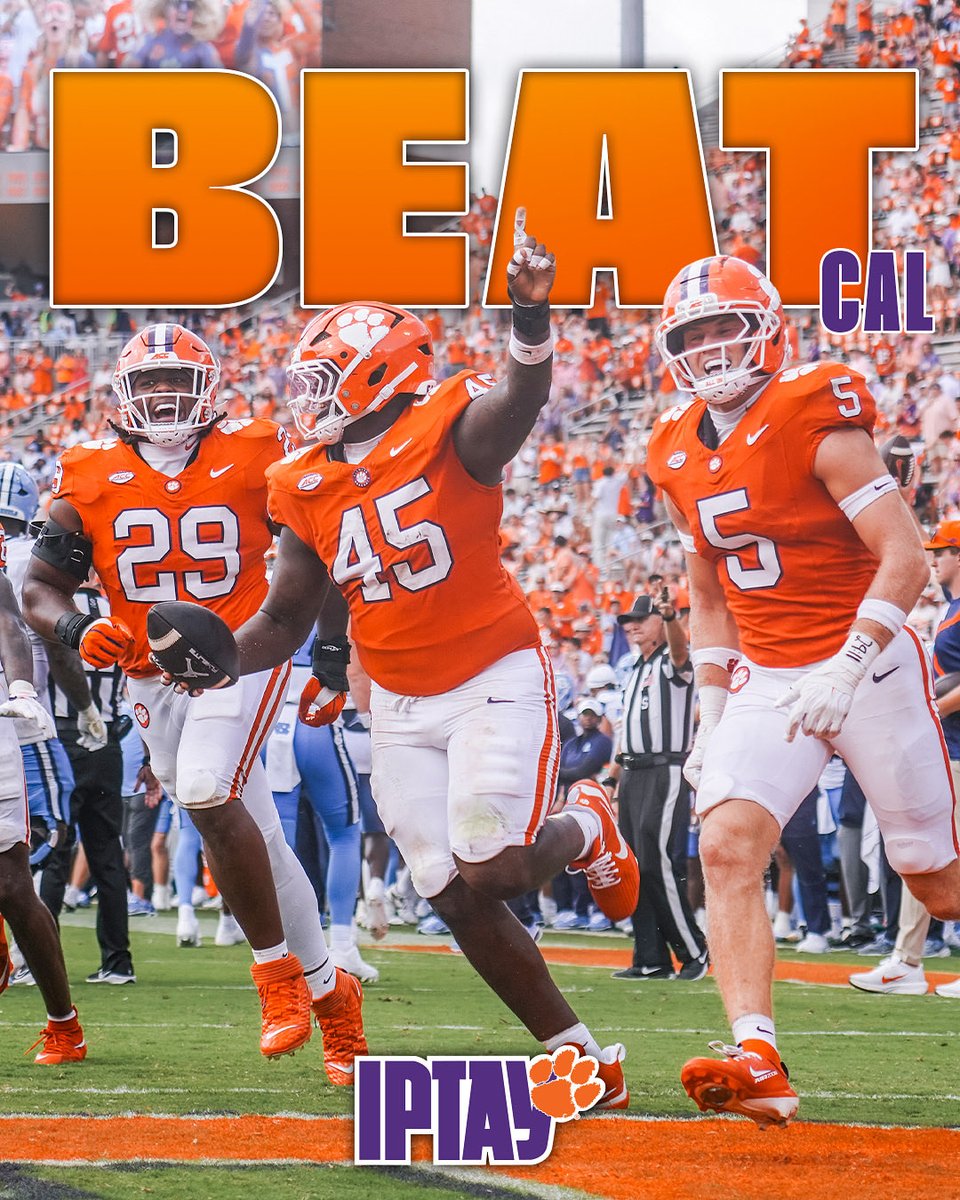 IPTAY's tweet photo. Get your coffee ready Tiger fans ☕️🐅 Kickoff @ Cal is in less than 3 hours! 

10:30 PM EST
Watch on ESPN https://t.co/oBwnA8Bs4N