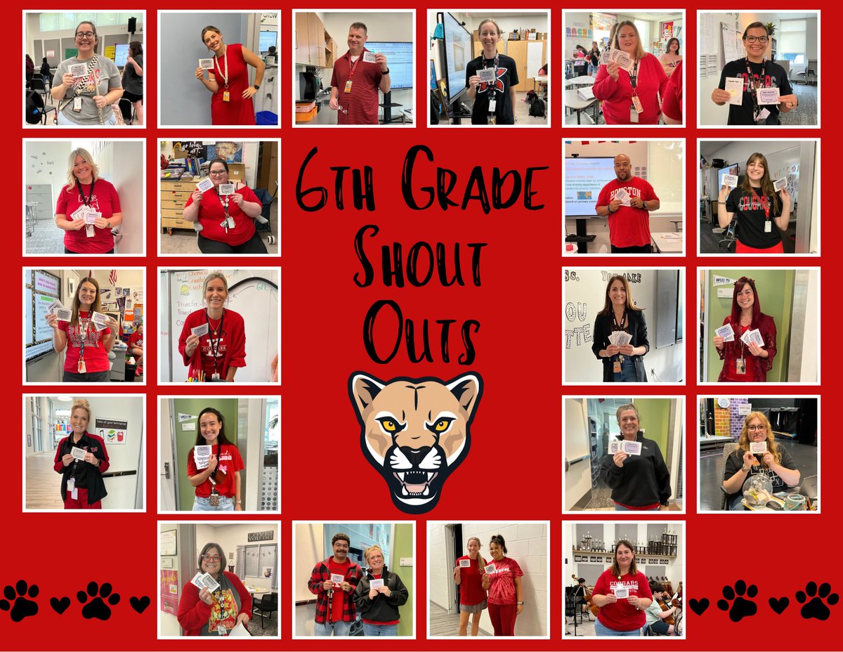 cwoottie's tweet photo. Our students have been busy spreading the love and reminding us just how special our KMS staff truly is! 🥰 These shout-outs are filled with appreciation, kindness, and LOTS of Cougar pride!
#WeeklyShoutOuts 📣 #KMSCougarPride 🐾 @MrsWidmier_KMS @02leili05 @counselors_kms https://t.co/8igC7Mk3Yu