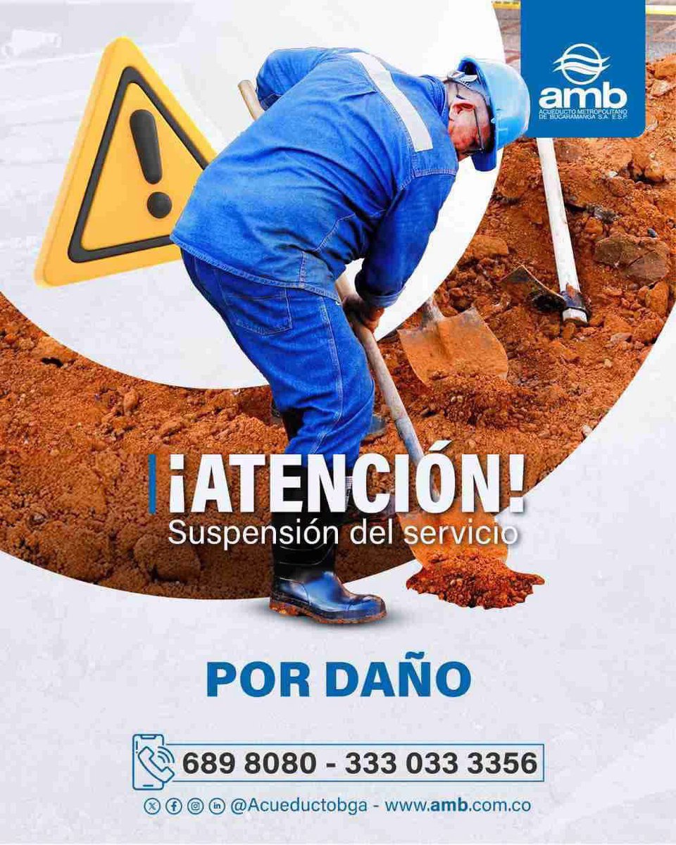 acueductobga's tweet photo. 🚧#DeServicio por daño en conducción Angelinos, se presenta suspensión en:
Colorados Pablón
Portal Ángeles
Limoncito Barrio Nuevo
Gersemaní Campestre Norte
Villa Patricia Villa Lina
Rosal
Rosa Alta Los Palos
Pilas públicas del sector.
Restablecimiento: 6 pm sábado 26 septiembre https://t.co/jV8YvnyXtt