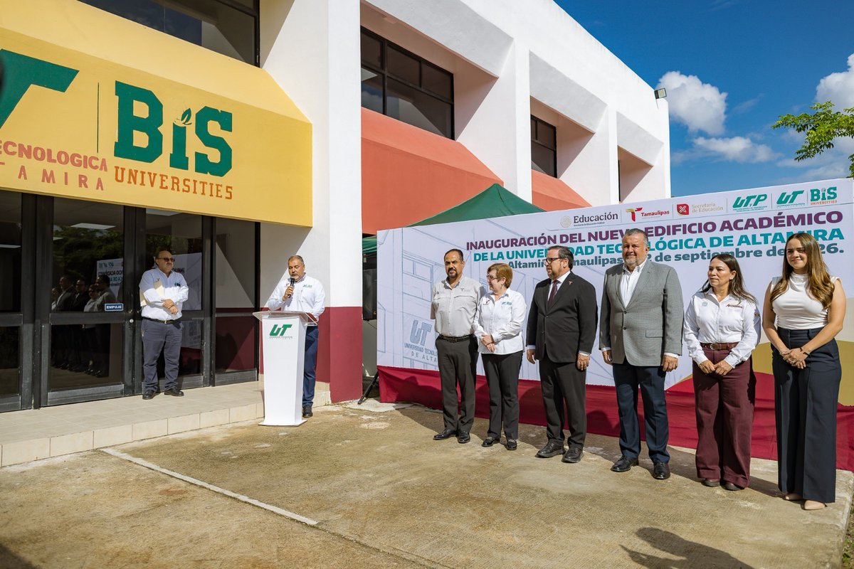 TvAstronoticias's tweet photo. Inauguran nueva Unidad de Docencia de la Universidad Tecnológica de Altamira
#Tamaulipas #ElMante #Tampico #cdvictoria #Altamira #ciudadmadero #Reynosa #Matamoros #Xicotencatl #NLD #RioBravo #ValleHermoso  #NuevoLeon #UANL
⬇Enlace
https://t.co/wdaCsohdMq https://t.co/bRfUi46kZk