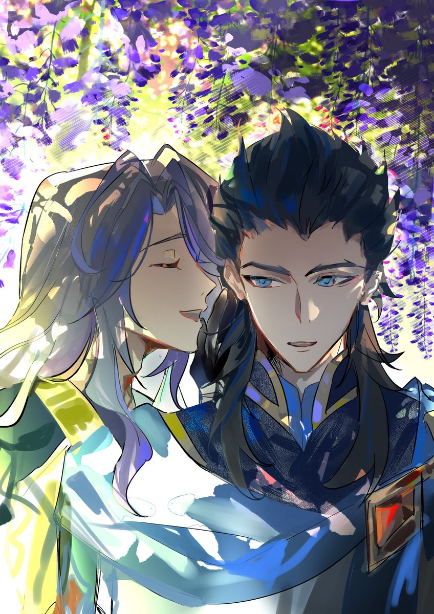 Aryyue1's tweet photo. dont really know  the tag but i kinda ship it(x
#GenshinImpact https://t.co/MduBP97KMe