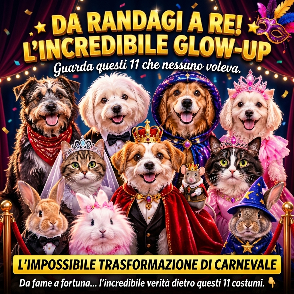 RatKingArmy's tweet photo. 11 Pets Turn Into CARNIVAL STARS! 🎪🐶🐱🐰
From scruffy street dogs to fluffy kings, princess cats to bunnies in tuxedos - you won't believe these glow-ups! ✨
VOTE: DOG, CAT or BUNNY? Who's YOUR carnival star? 👇
#PetGlowUp #CarnivalPets #CutePets https://t.co/n3OyaO9PHT