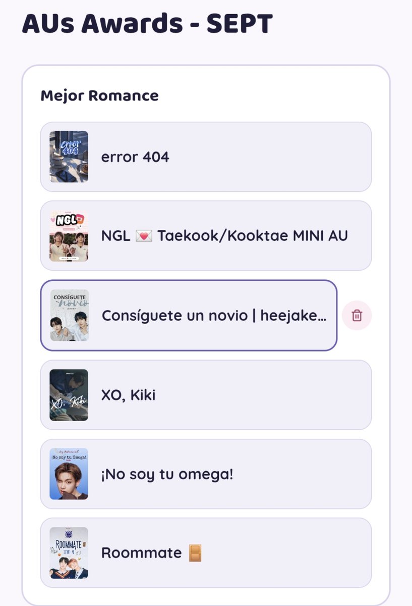 wonienieve's tweet photo. Holaaaa, Consiguete un novio está nominado en la categoría de Romance en Auteller, les agradecería mucho si pudieran votar 🫂💓
https://t.co/3RtAZjNiyr https://t.co/ZKpDegzimd