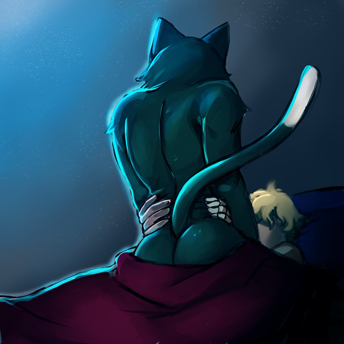 24_reading's tweet photo. This Is Spicy Admittedly 😈 They like their alone time during the night hours you could say~

But can you really blame me? Who WOULDN'T want Avocato?? 

-Oh yeah and blondie's there too but he isn't the focus here!

#Garycato #Avocato #SpicyFinalSpace https://t.co/tzsmMxAdiQ