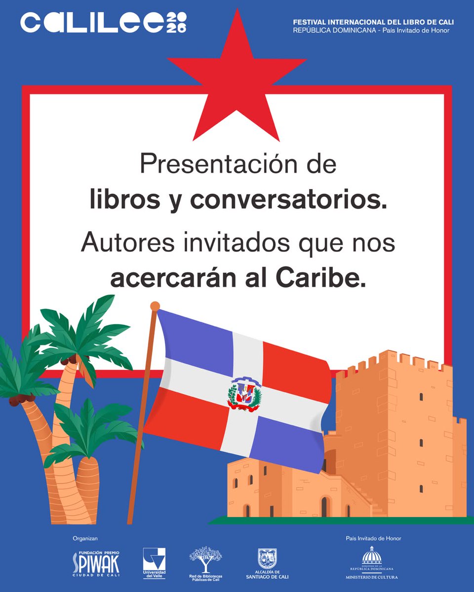 Calileeoficial's tweet photo. ✈️ ¿Y si tu próximo viaje comienza entre páginas?

República Dominicana llega a Cali Lee 2026 para compartir sus historias, voces, imágenes y ritmos. 🇩🇴

Abre tu pasaporte y descubre lo que te espera en su pabellón.
📍 Cali Lee 2026
📅 23 oct. — 2 nov.
¿Listo para viajar? 👀 https://t.co/Njveffr6bd
