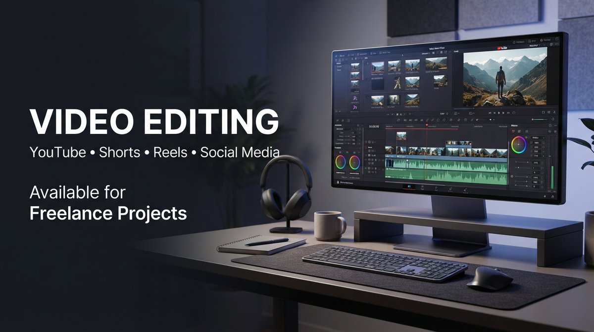 vorebycasting's tweet photo. 🎬 Available for freelance video editing projects.

YouTube • Shorts • Reels • Social Media

Clean, engaging, professional editing.

📩 DM me if you have a project.

#VideoEditing #VideoEditor #YouTube https://t.co/q0UtUcOwVL