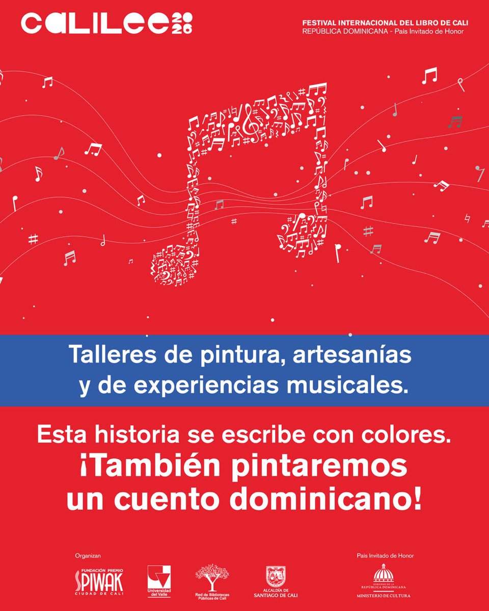 Calileeoficial's tweet photo. ✈️ ¿Y si tu próximo viaje comienza entre páginas?

República Dominicana llega a Cali Lee 2026 para compartir sus historias, voces, imágenes y ritmos. 🇩🇴

Abre tu pasaporte y descubre lo que te espera en su pabellón.
📍 Cali Lee 2026
📅 23 oct. — 2 nov.
¿Listo para viajar? 👀 https://t.co/Njveffr6bd