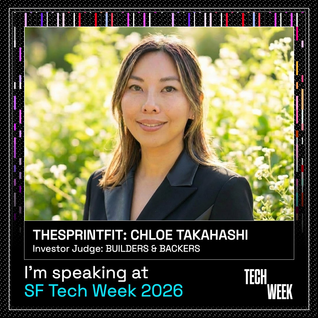 Chloe_Takahashi's tweet photo. I'm speaking at #TECHWEEK by @a16z 🚀 See you there soon!

Builders &amp; Backers: AI × Health × Wearables
📅 October 7 · SF Tech Week
 📍 Norton Rose Fulbright · San Francisco

💰 Founders Apply Now → https://t.co/Nr2EwMbqBN
👋 Join us → https://t.co/lxjw4AlJwg https://t.co/1NReyJ9dXw
