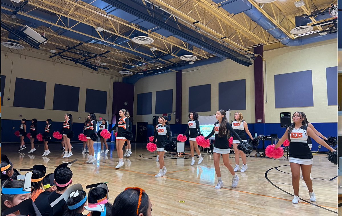 EDETIGERS's tweet photo. PBIS Assembly!

We ended the week by reviewing our Tiger expectations, celebrating positive behavior, and having A LOT of fun! A huge thank you to the DMS Cheerleaders for bringing the energy—and to our very own EDE staff for an unforgettable dance battle! 💃🕺
@LJaime13 https://t.co/jq7xLrgNQF
