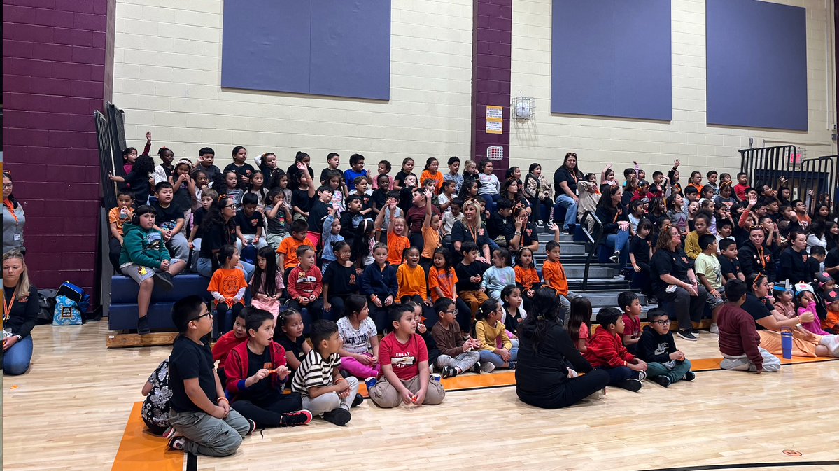 EDETIGERS's tweet photo. PBIS Assembly!

We ended the week by reviewing our Tiger expectations, celebrating positive behavior, and having A LOT of fun! A huge thank you to the DMS Cheerleaders for bringing the energy—and to our very own EDE staff for an unforgettable dance battle! 💃🕺
@LJaime13 https://t.co/jq7xLrgNQF