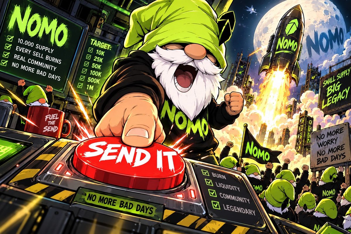 NOMOonrobinhood's tweet photo. $NOMO SEND IT. 🚀💯

The community is locked in, the engines are fired up, and the mission is clear. 🫡🔥 From small supply to a big legacy, we’re building, burning through the noise, and pushing $NOMO forward. 🚀

No hesitation. No slowing down. Just pure $NOMO energy. 💎🚀

#NOMO #Robinhood #LFG 🔥