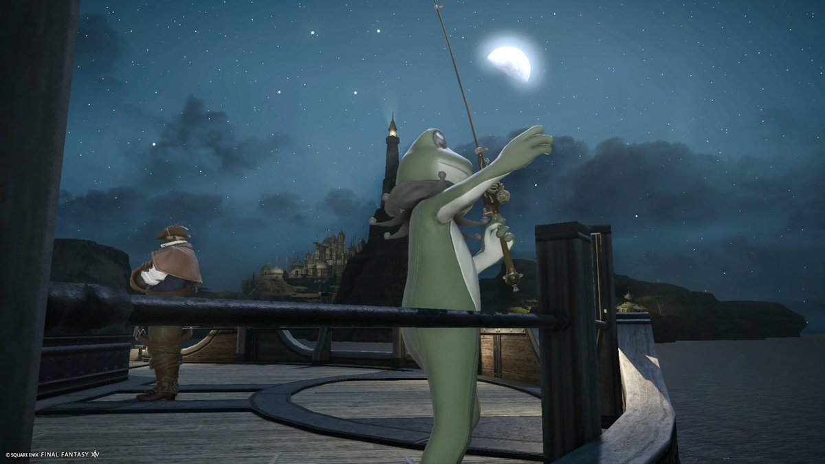 Karoku_You's tweet photo. 昨夜は仲秋の名月🎑
エオルゼアのお月さんも満ち欠けしてた(￣▽￣)φ https://t.co/nlbmjxn1II