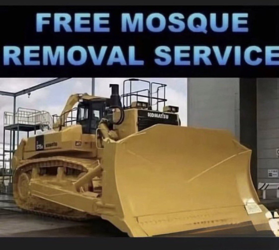 jjauthor's tweet photo. Bulldoze every mosque! https://t.co/2mCmgILh1P