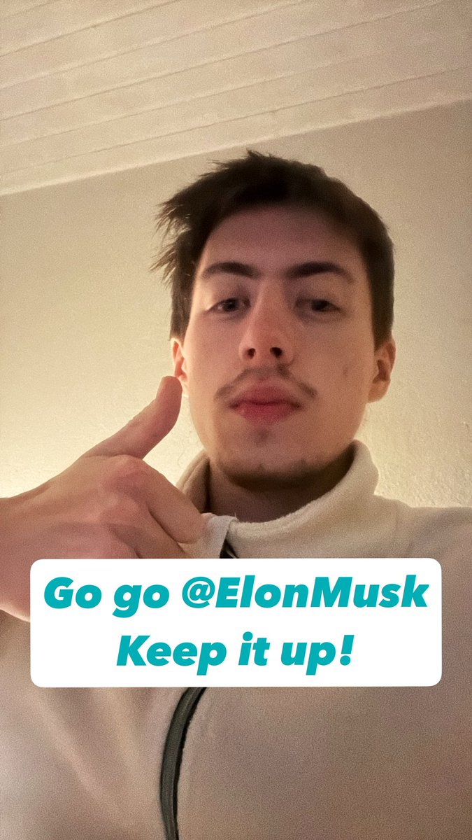 Ice_Ragotti's tweet photo. @elonmusk This is very excellent, #ElonMusk wir sollten zusammenarbeiten, ich möchte unbedingt in das Team #SpaceX #Tesla #Twitter #Austria #Viral #viral #facts 
💪☺️ https://t.co/jRQhehViom