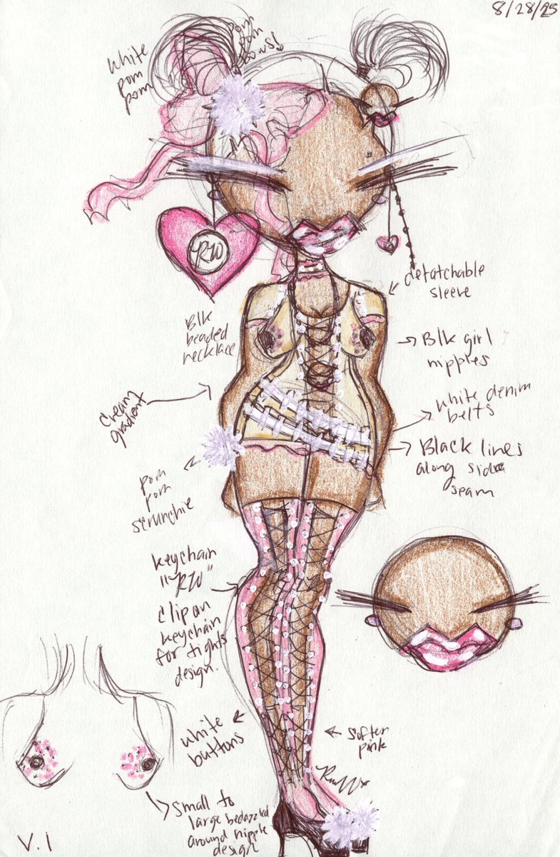 reesiegw's tweet photo. Fashion Illustrations from 2025! 🎀

Illustrated &amp; Scanned by R.W.💋 https://t.co/CoxUHFKTpJ