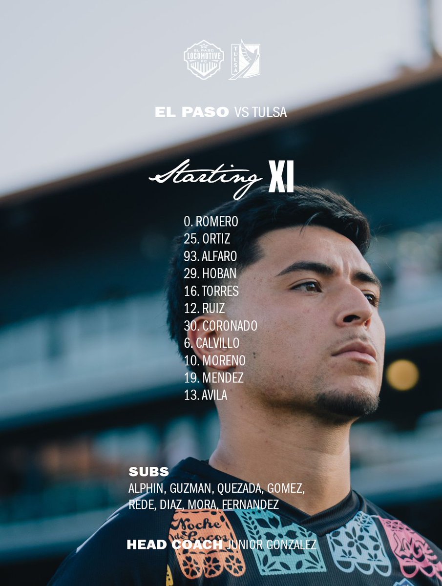 eplocomotivefc's tweet photo. Tonight's squad.🔥 

#VamosLocos #VamosElPaso https://t.co/OCRBDZA7nz