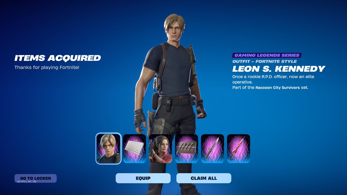 fortnitexcapcom's tweet photo. Yes, Resident Evil is in the shop after 1251 days. https://t.co/G0rJvVhUAd