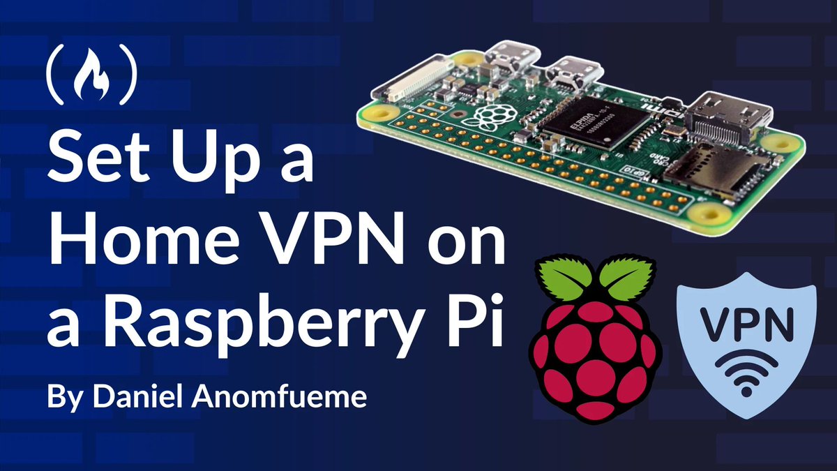 freeCodeCamp's tweet photo. Using a VPN lets you access your home network no matter where you are in the world.

This has various benefits, like greater security - and @LifeofDanEL shows you how to set one up here.

You'll use the open source Tailscale mesh VPN and host it on a Raspberry Pi. You'll even add encryption with the WireGuard protocol.

https://t.co/NNZDilvGBn