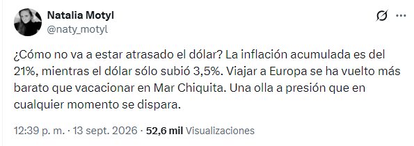 jdoedoe101101's tweet photo. No puede un ser humano racional cambiar EN SOLO 12 DIAS de una opinión a otra diametralmente opuesta. El dólar estaba atrasado en $1.530 pero preocupa a $1.545 ??

Solo el odio puede generar una disonancia cognitiva así. Están enloqueciendo, literalmente enceguecidos de odio. https://t.co/yDMqbFEnWE