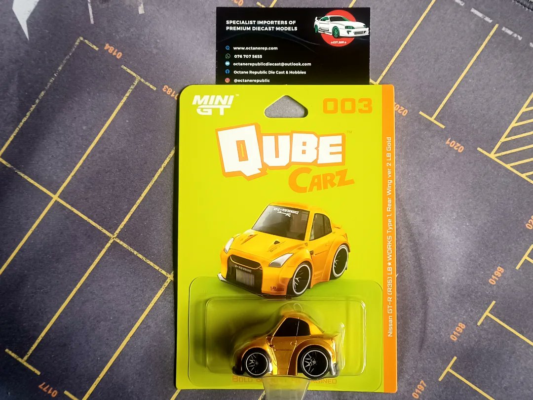 Andressaptc's tweet photo. QUBE CARZ ARE HERE

Mini GT’s latest Qube Carz have arrived. Featuring bold tooned designs, diecast metal bodies, free-rolling rubber wheels and official licensing. Add character to your collection while stocks last. Nationwide shipping available. https://t.co/uYD3SBPtU3