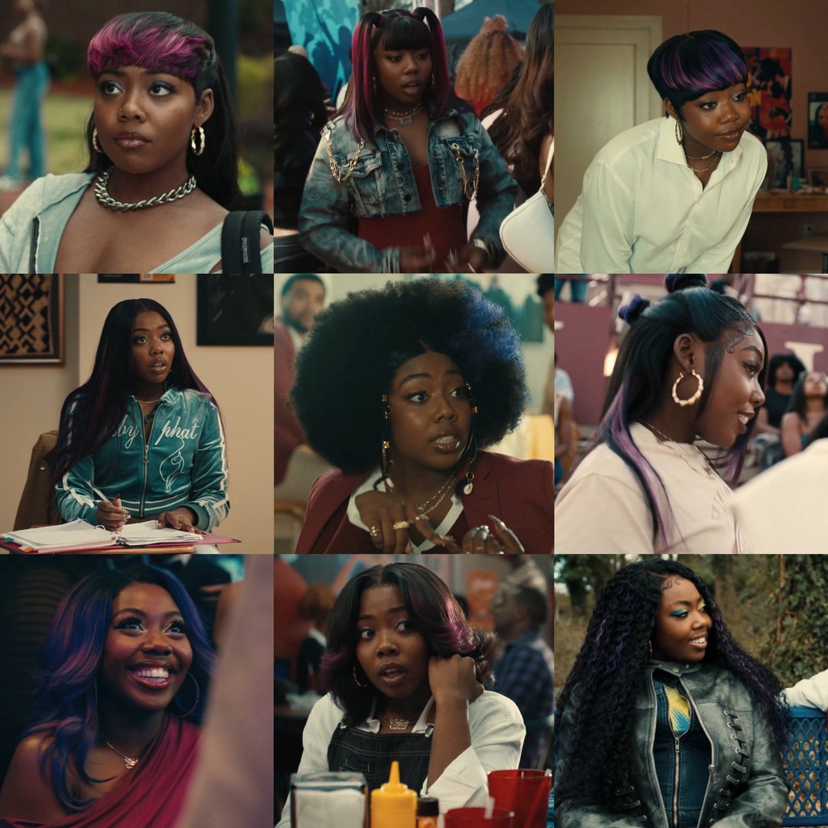 ERAOFMONE's tweet photo. i lived for rashida’s different hairstyles each episode like wow https://t.co/5T9F6tGTWb