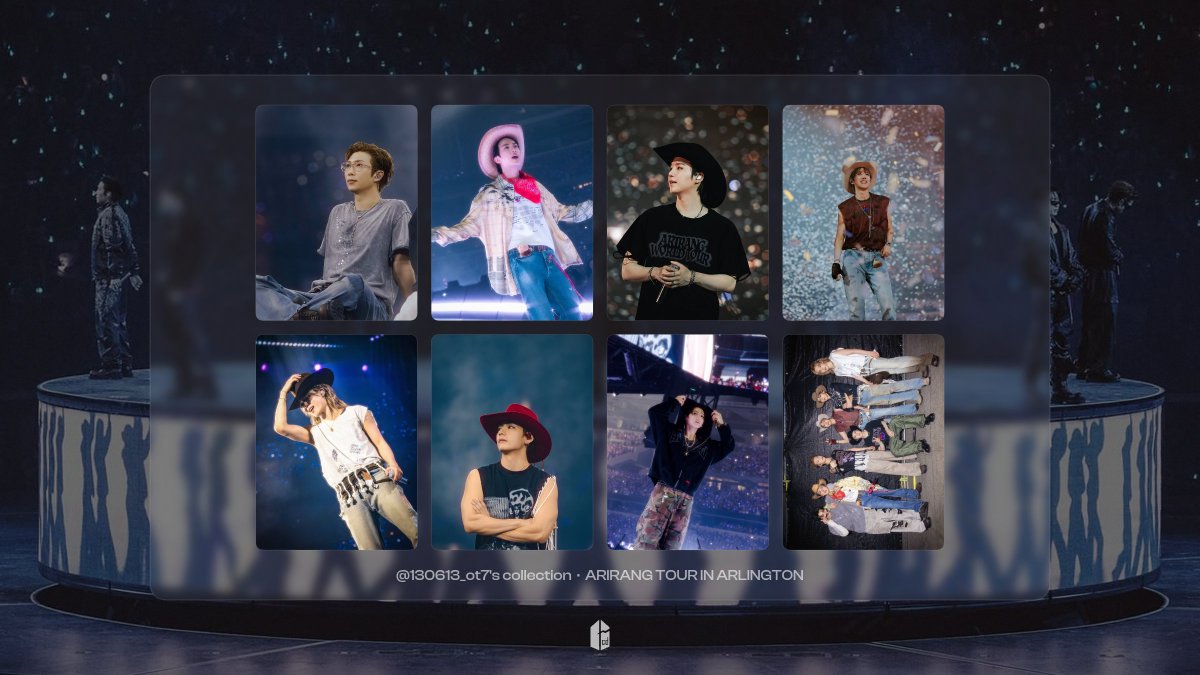 130613_OT7's tweet photo. 343rd COLLECTION COMPLETED🇺🇸
ARIRANG TOUR IN ARLINGTON✅️
#bcdtrading #bcdtrades #BCDtrade https://t.co/haM3oCdFrj