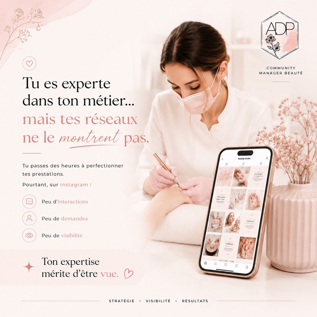 f33112618's tweet photo. Tu excelles dans ton métier, mais tes réseaux le montrent-ils vraiment? Instagram est souvent la première impression de tes futures clientes. Un beau feed ne suffit pas : il faut une stratégie, du contenu qui capte l’attention et une communication https://t.co/raHJEf5hpZ