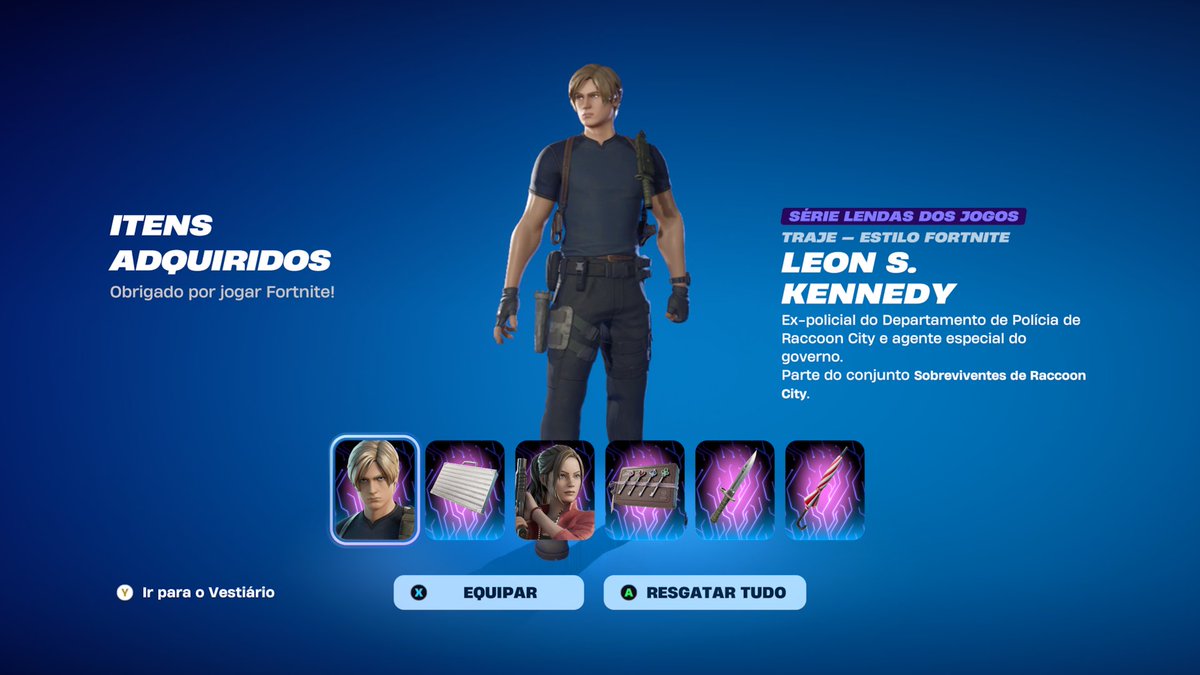 spectorante's tweet photo. Convenientemente as skins de Resident Evil voltaram pra loja no dia que eu assisti ao filme https://t.co/nSDR4MrsnH