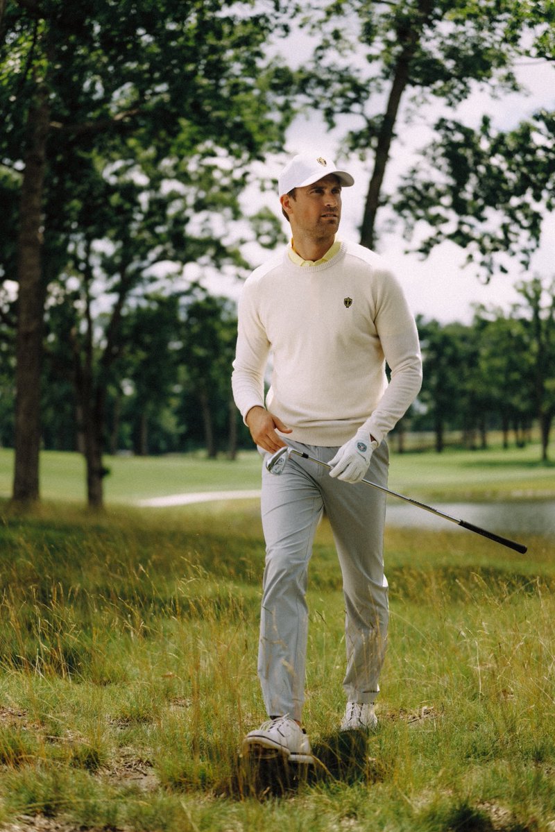 BDraddy's tweet photo. After a 5-0 sweep by the International Team, it feels right to show their look some love.

We’re giving away today’s International Team scripting: the Cool Bree Polo + Ivory 007 Cashmere.

To enter:
• Follow
• Repost
• Comment your favorite International Team player

Winner chosen Saturday at 12 PM CT. While supplies last.