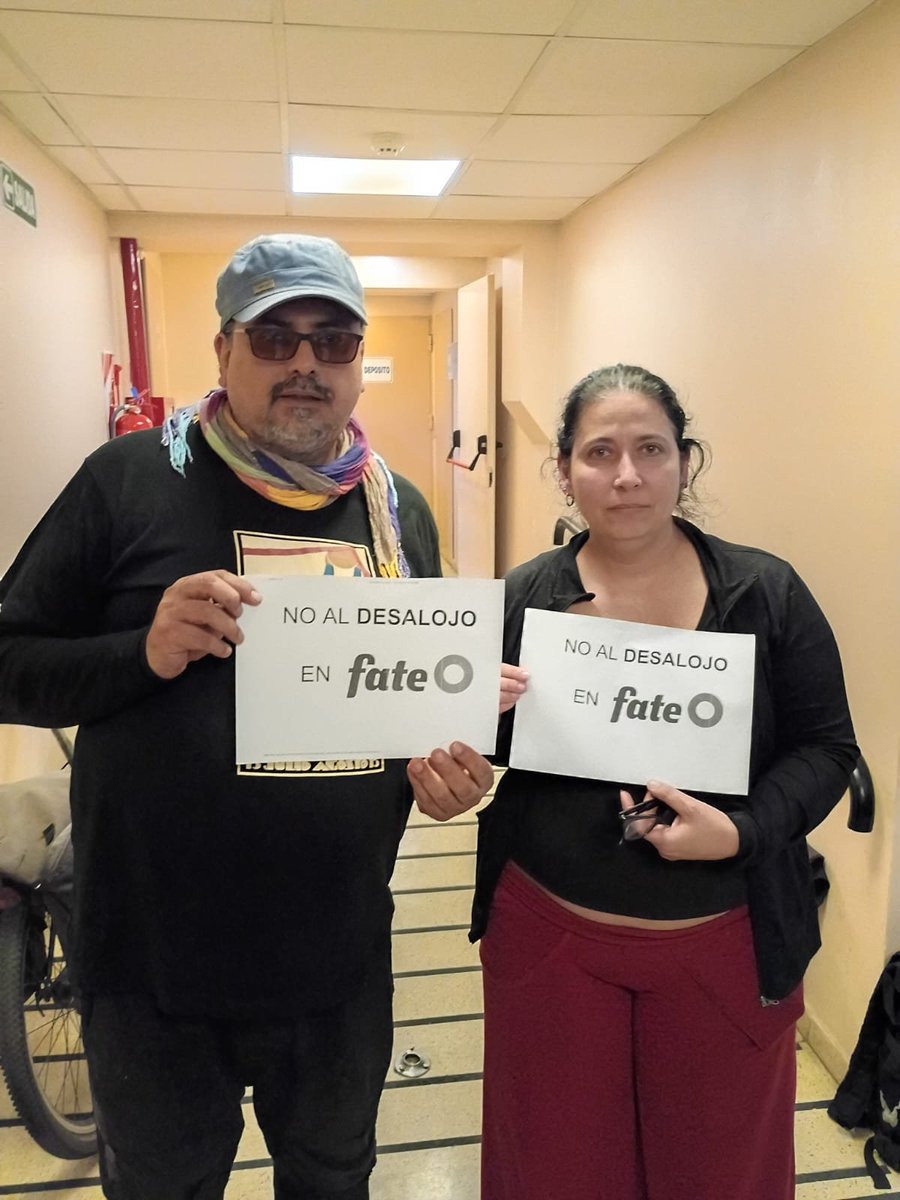 utectera's tweet photo. Acompañamos a lxs trabajadorxs de FATE y decimos: ¡NO AL DESALOJO! https://t.co/hp7SRVTSrE