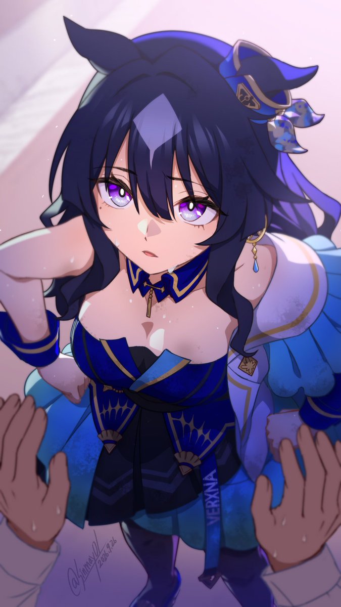 sinmay01's tweet photo. シルバーウィークのチャンミB決勝を2着でみごとにシルバーコレクターになった芸術性の高さにわざとじゃないかとトレーナーに詰め寄るヴィルシーナ 
#ウマ娘 
#umamusume https://t.co/EOi9lvPv36