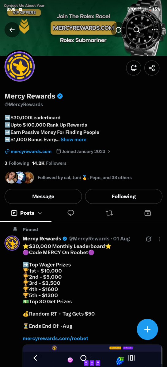 Nelweb3hunter's tweet photo. @realcsgomercy @MercyRewards @csgomercyga Done 😎 https://t.co/w6zyYqPYt4